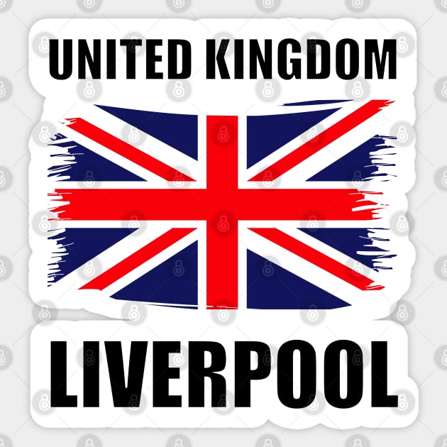 United Kingdom Liverpool Sticker by TrickyGraphics